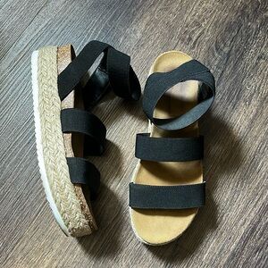Black Espadrille Sandals